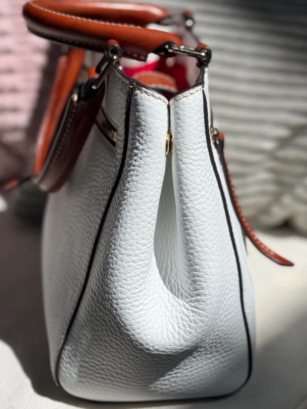 Dooney & Bourke Small Pebble Leather Satchel EUC